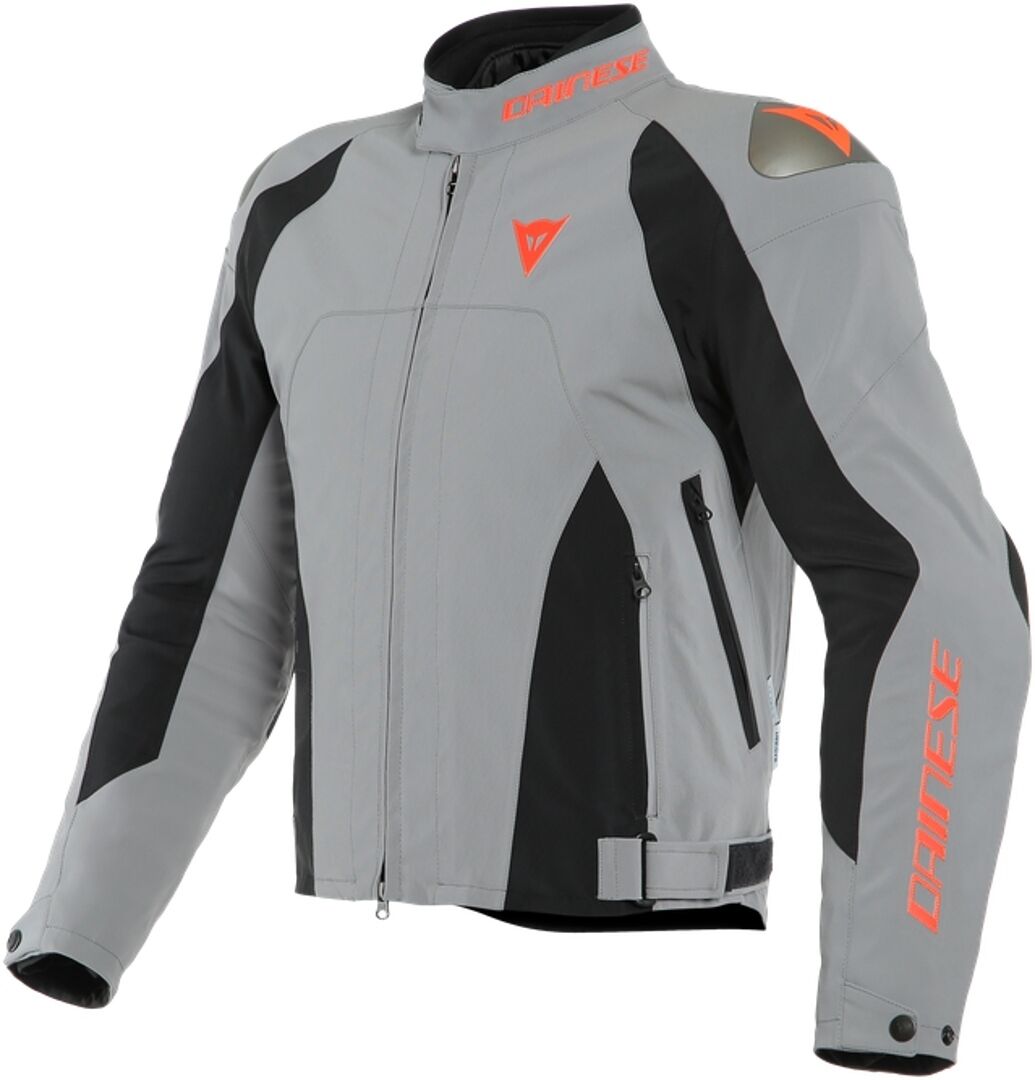 Dainese Indomita D-Dry XT Veste textile de moto Noir Gris Rouge 48