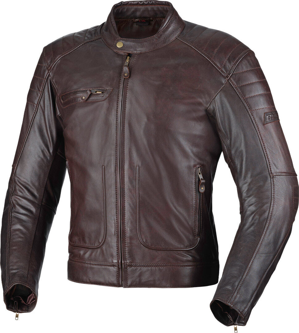 Büse Chester Veste en cuir de moto Brun 54