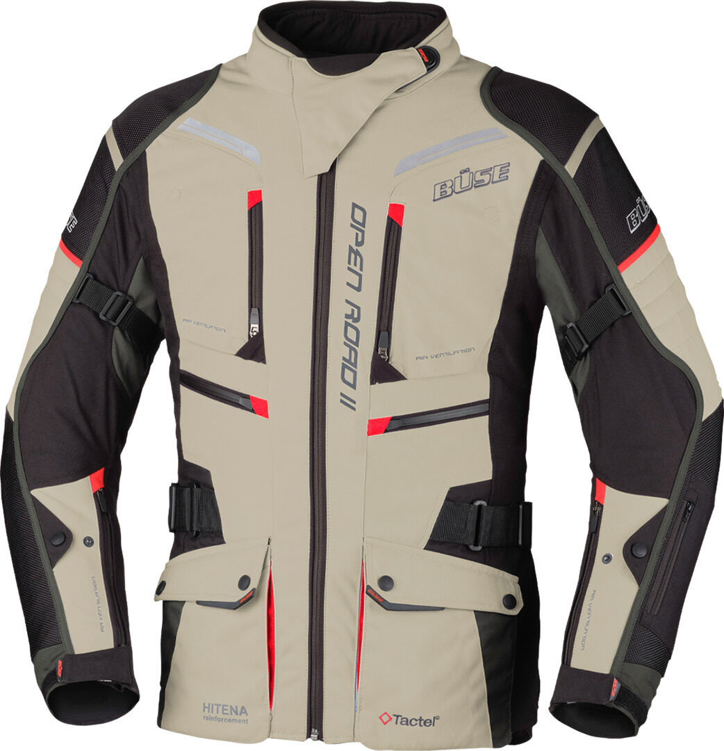 Büse Open Road II Veste textile de moto Noir 32