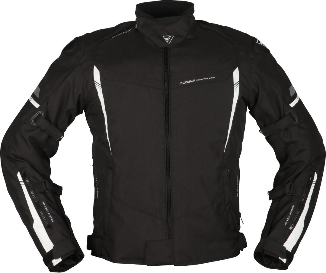 Modeka Aenergy Veste textile de moto Noir Blanc 3XL