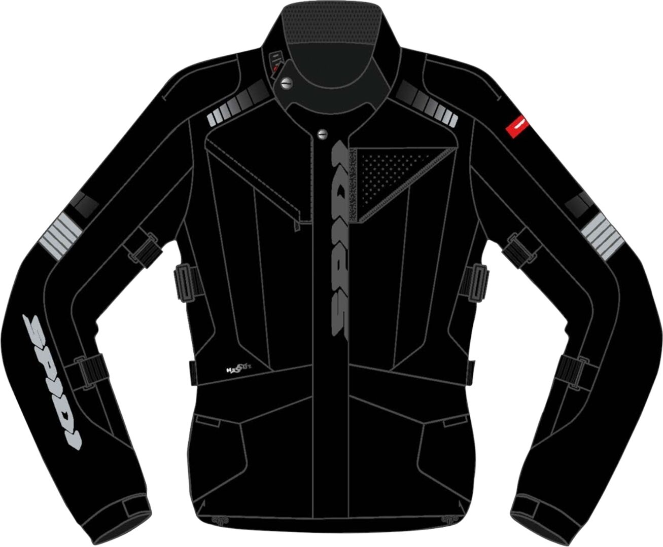 Spidi H2Out Outlander Veste textile de moto Noir L