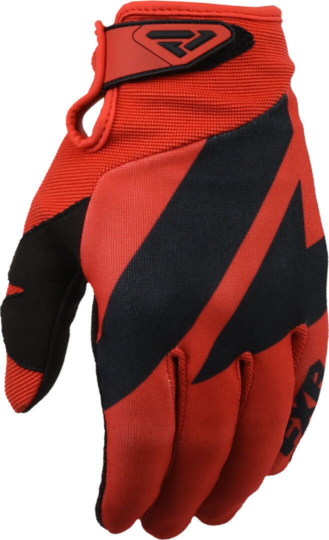 FXR Clutch Strap Gants Motocross Noir Rouge XL