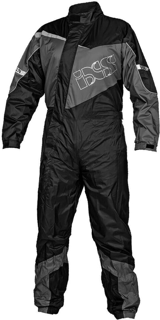 IXS 1.0 1-Teiler Costume de pluie de moto Noir Gris S