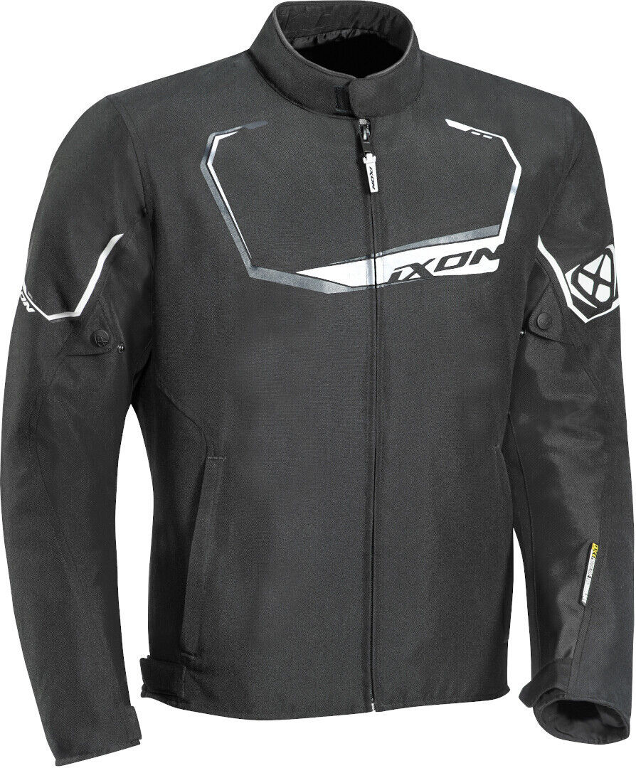 Ixon Challenge Veste textile de moto Noir Blanc S