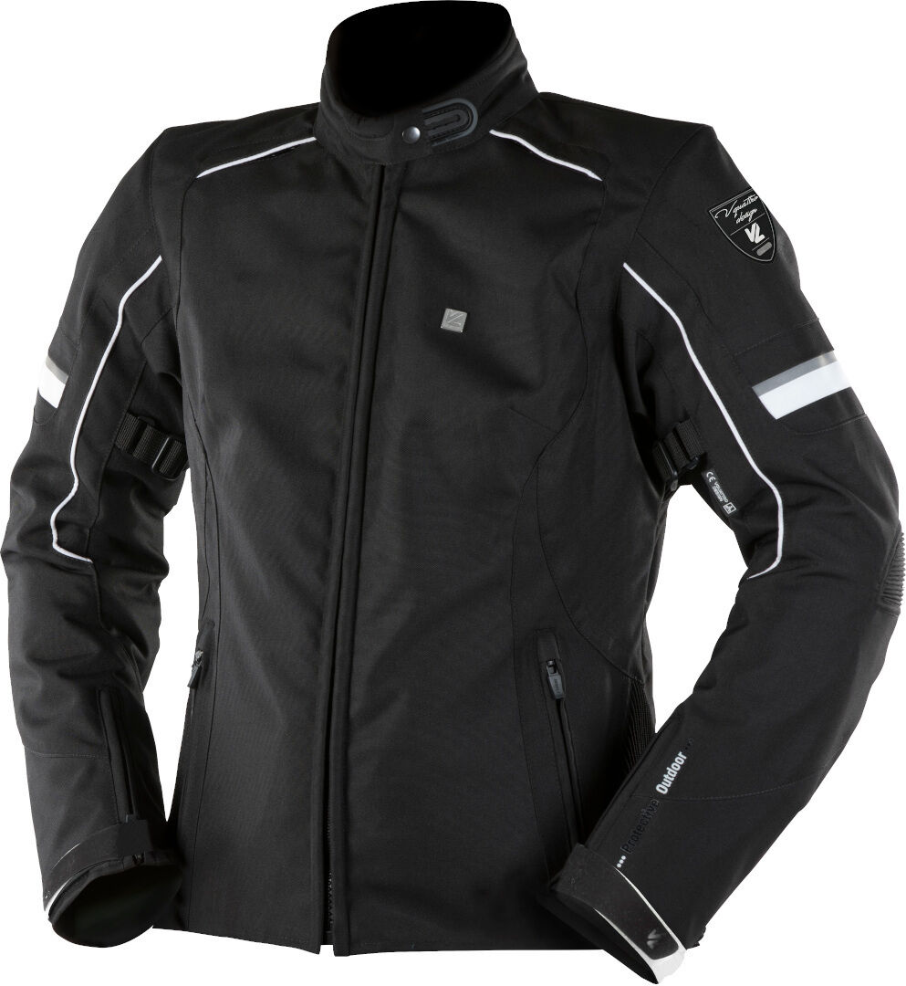 VQuattro Livya Veste textile de moto de dames Noir Blanc XL