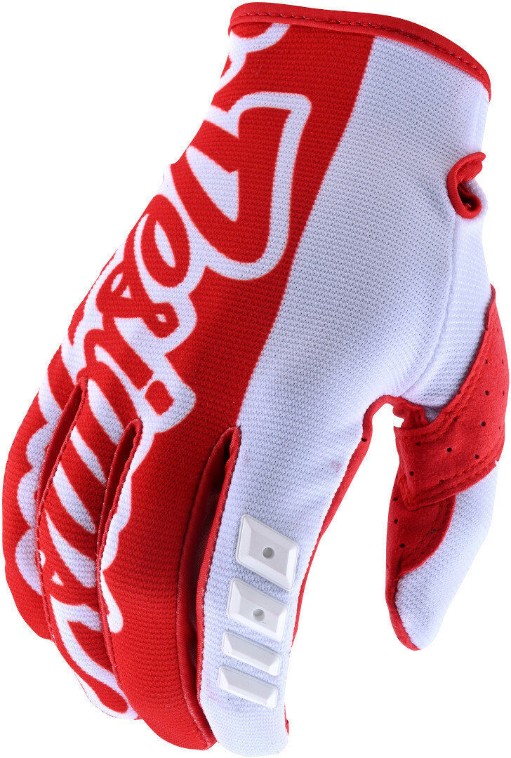 Troy Lee Designs GP Solid Gants de motocross Blanc Rouge S