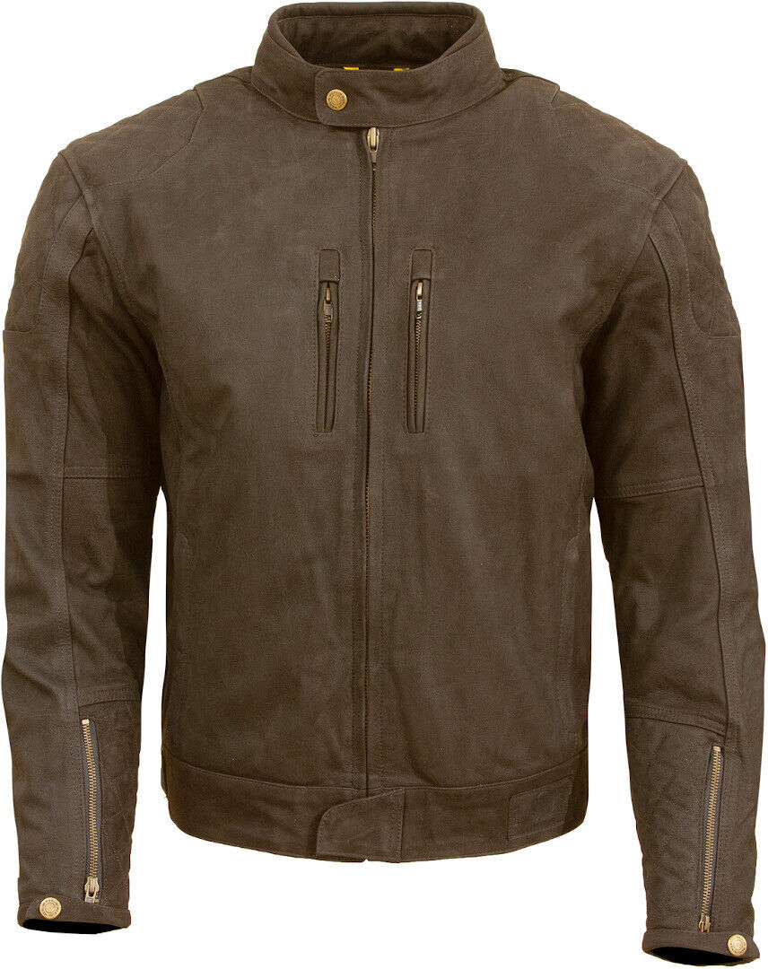 Merlin Stockton Veste en cuir de moto Brun XL