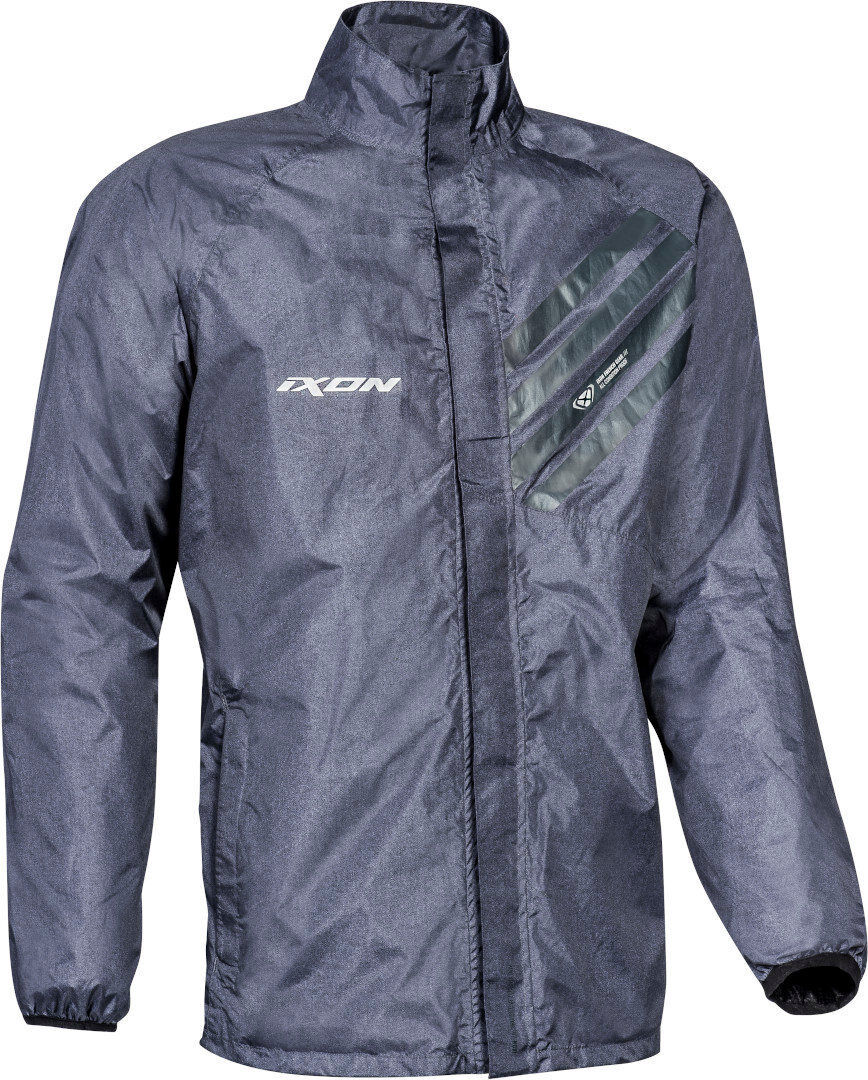 Ixon Stripe Veste de pluie Gris Bleu XL