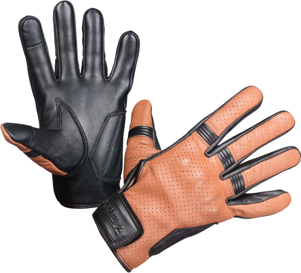 Modeka Hot Two Gants de moto Noir Brun L