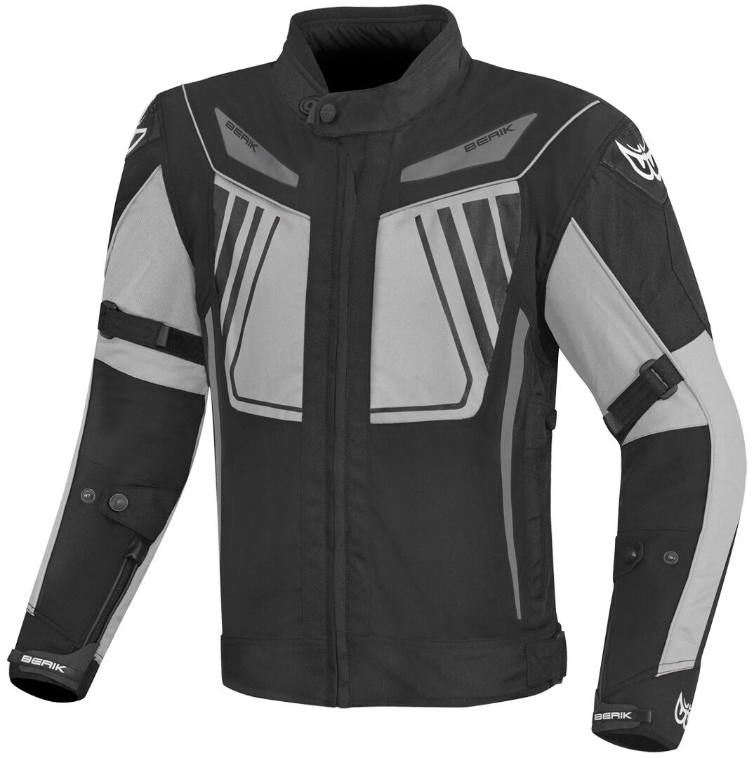 Berik Nardo Evo Veste textile de moto imperméable Noir Gris 54