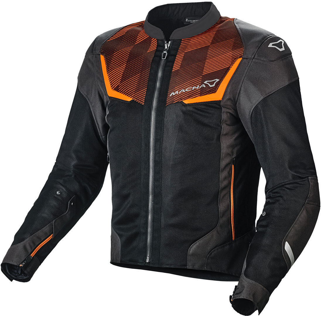 Macna Orcano Veste textile de moto Noir Orange 2XL