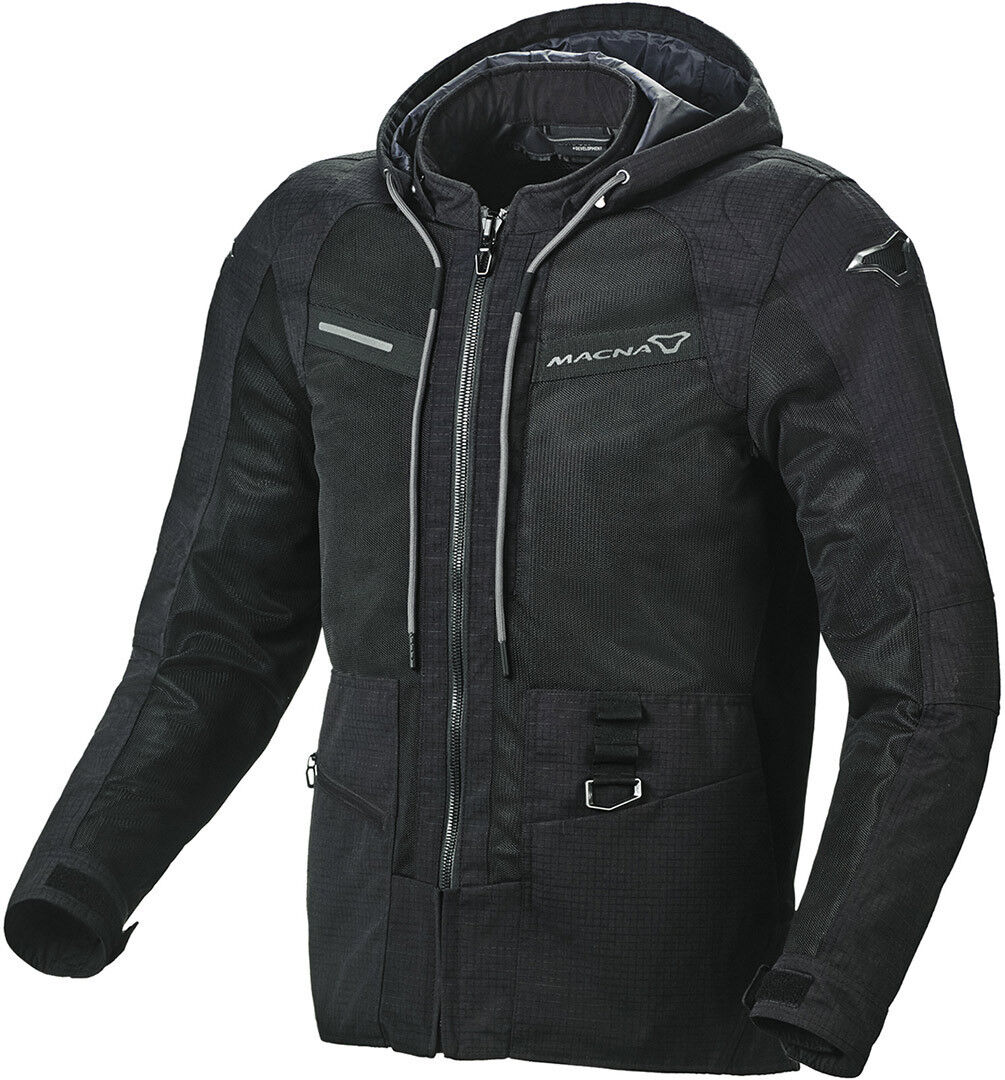 Macna Chinook Veste textile de moto Noir S