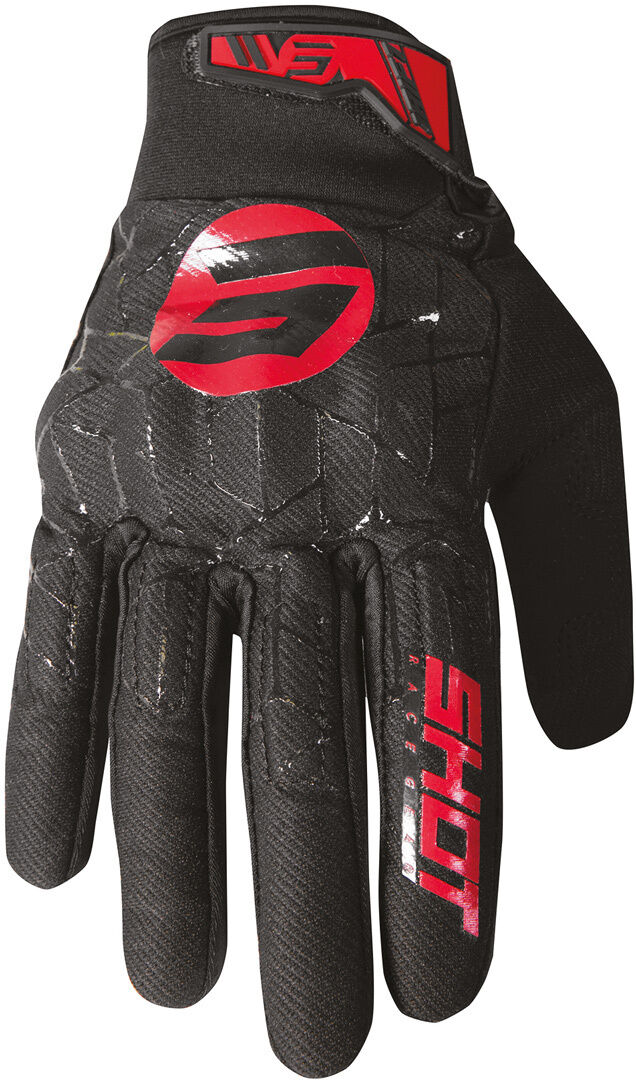 Shot Drift Spider Motocross Gloves Gants de motocross Noir Rouge XL