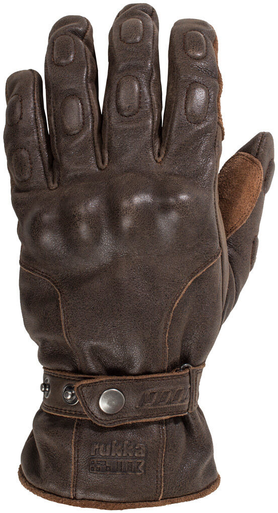 Rukka Minot Leather Motorcycle Gloves Gants de moto en cuir Brun S