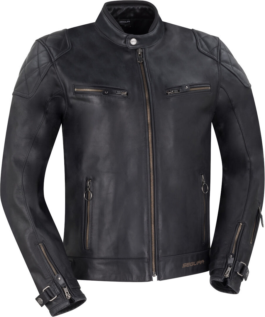 Segura Subotai Veste en cuir de moto Noir 3XL