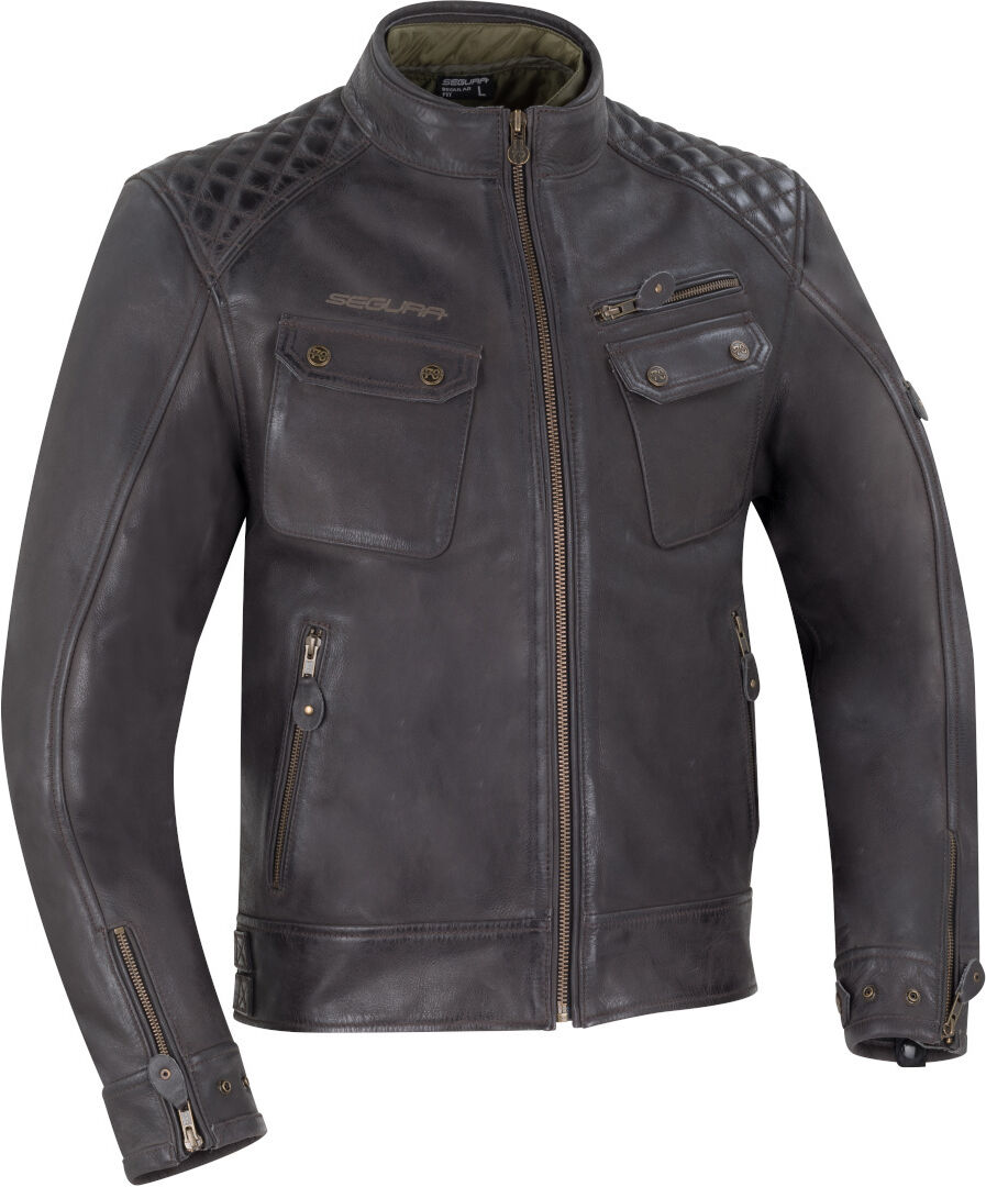 Segura Barrington Veste en cuir de moto Brun 2XL