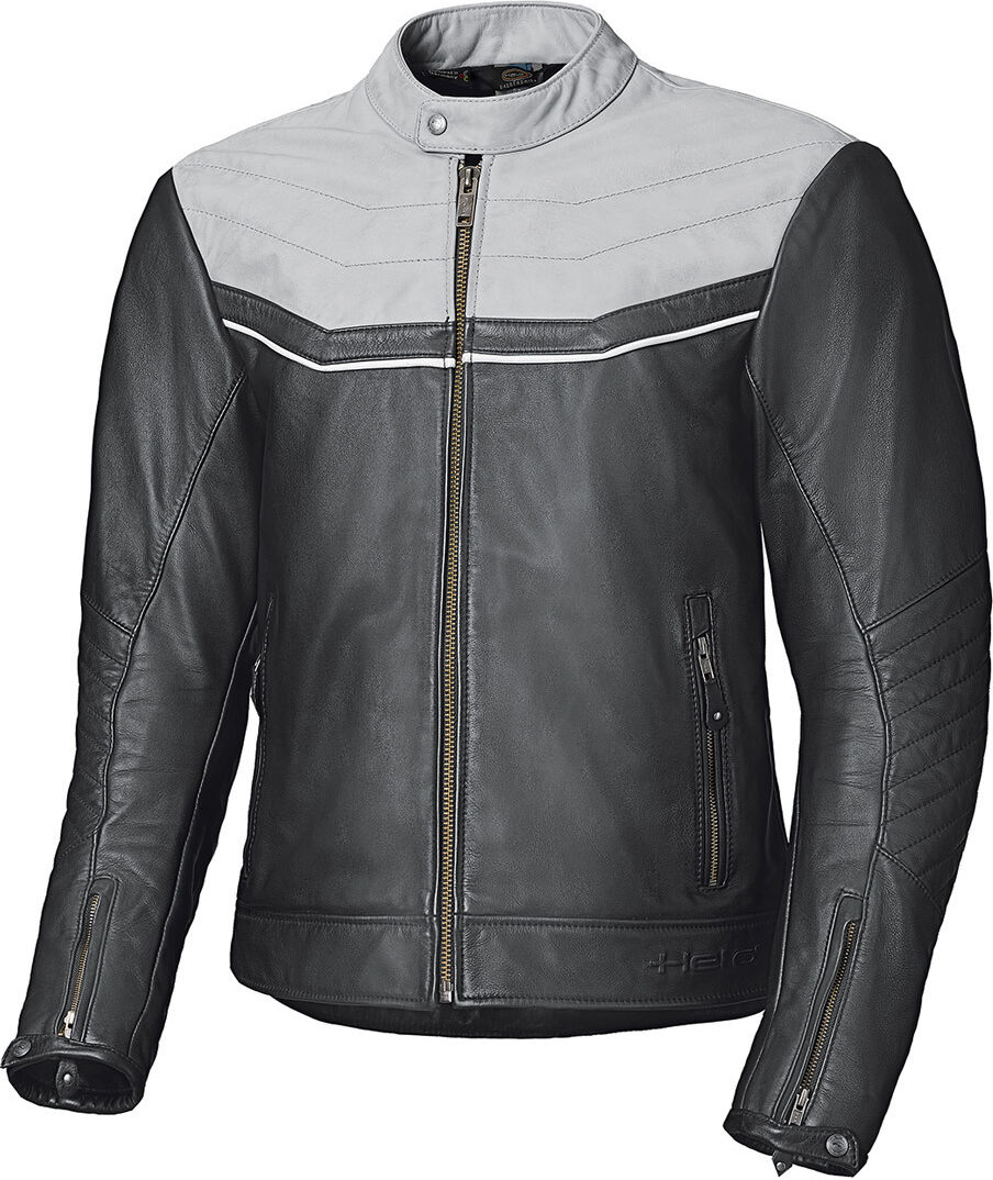 Held Heyden Veste en cuir de moto Noir Gris 64