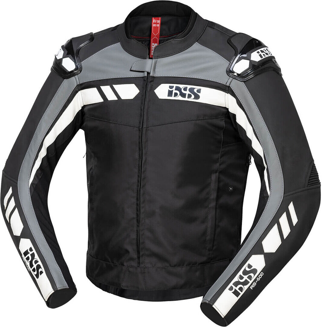 IXS RS-500 1.0 Veste textile moto Noir Gris Blanc 54