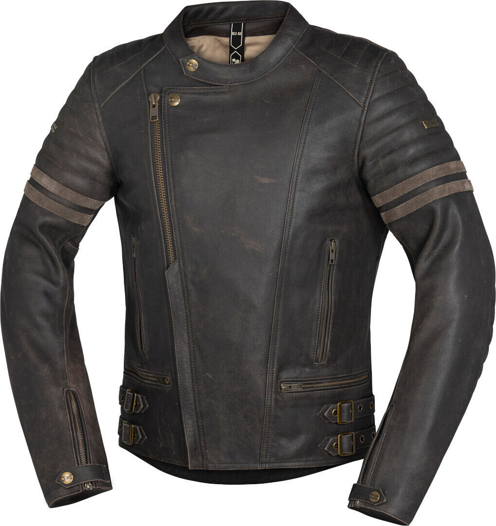 IXS Andy Veste en cuir de moto Noir 48