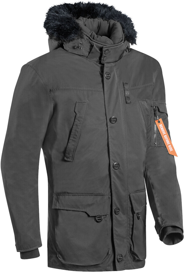 Ixon Ontario Veste textile moto Noir Gris S