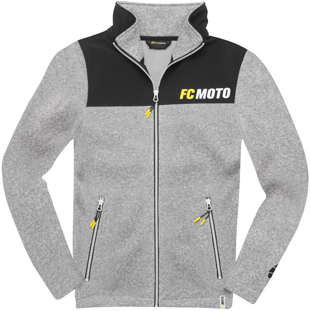 FC-Moto Faster-FJ Veste en molleton Noir Gris L