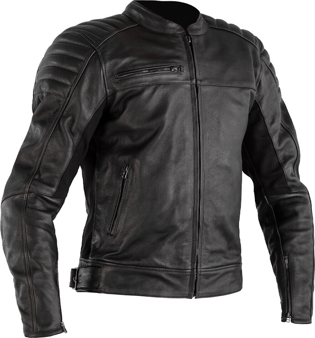 RST Fusion Motorcycle Airbag Leather Jacket Veste en cuir Airbag moto Noir 2XL