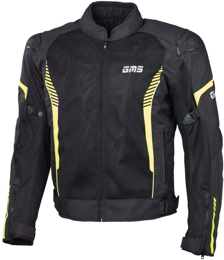 GMS Samu Mesh Veste textile moto Noir Jaune 3XL