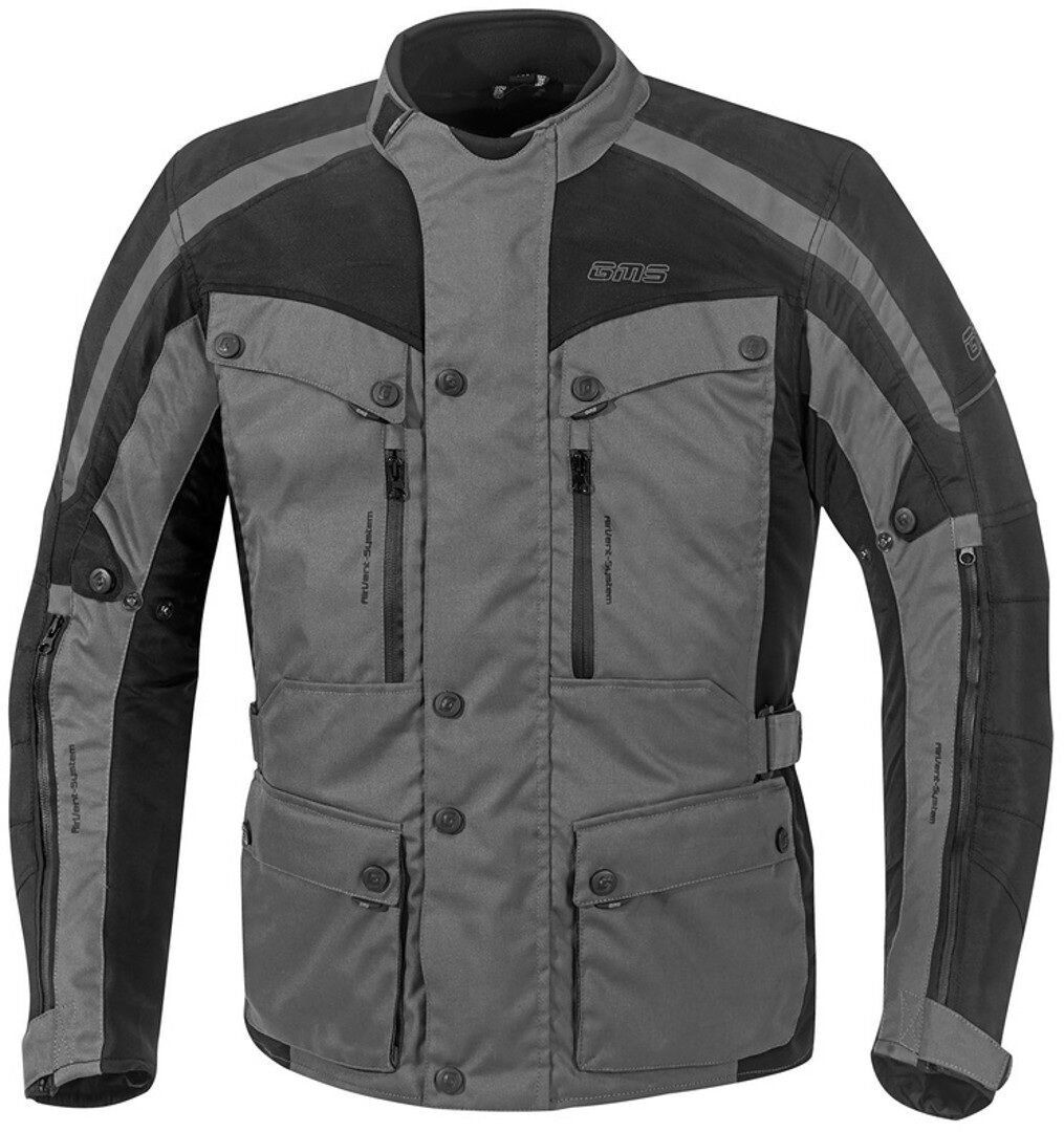 GMS Temper Veste textile moto Noir Gris XL