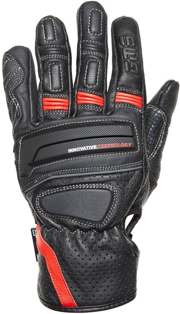 GMS Navigator Gants de moto Noir Rouge 2XL