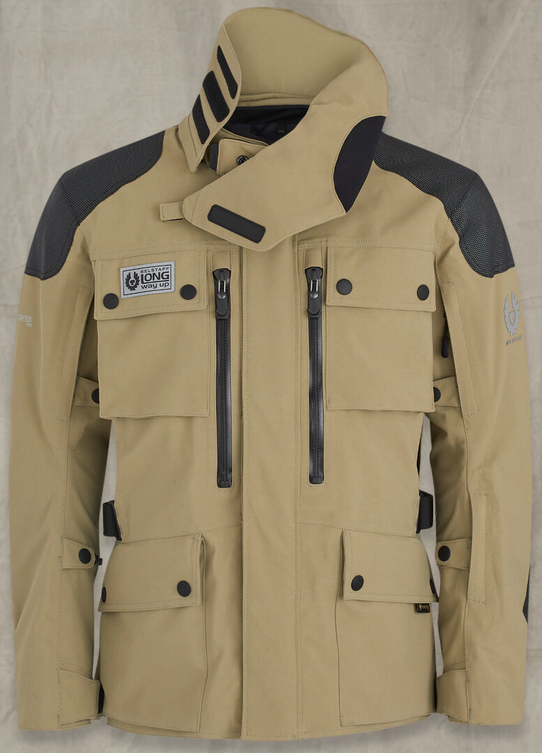 Belstaff Long Way Up Motorrad Textiljacke Noir Beige XL