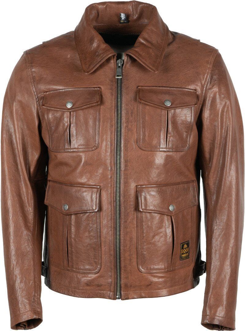 Helstons Joey Veste en cuir de moto Brun S