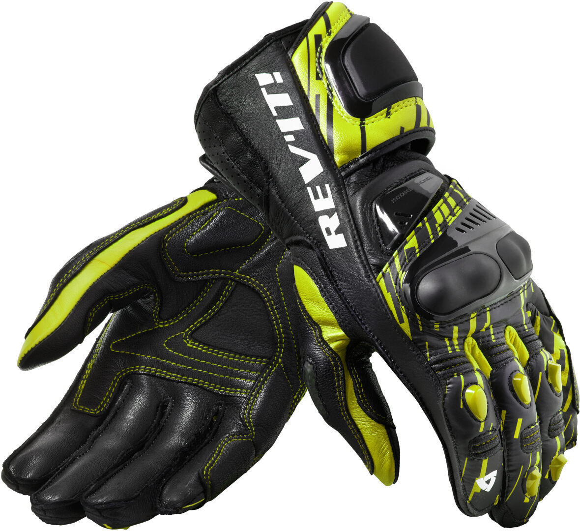 Revit Quantum 2 Gants de moto Noir Jaune M