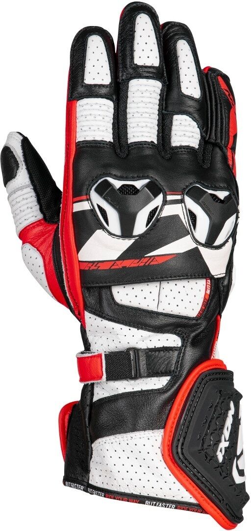 Ixon RS Alpha Gants de moto Noir Blanc Rouge XS