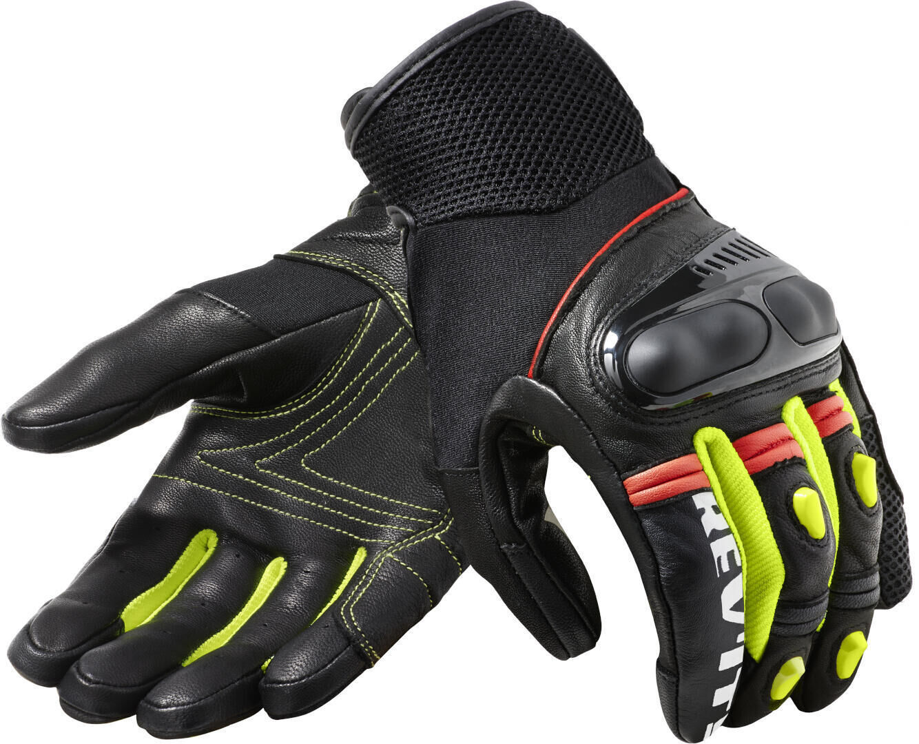 Revit Metric Gants de moto Noir Jaune L