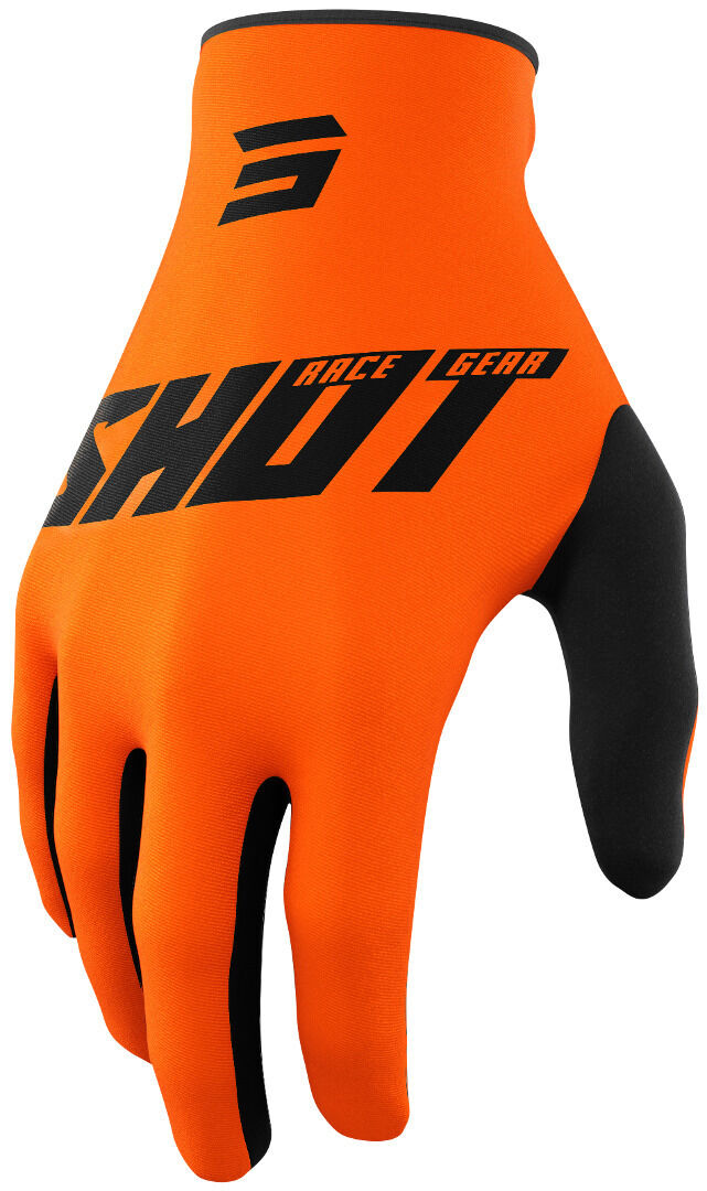 Shot Raw Burst Gants de motocross Blanc Orange XL