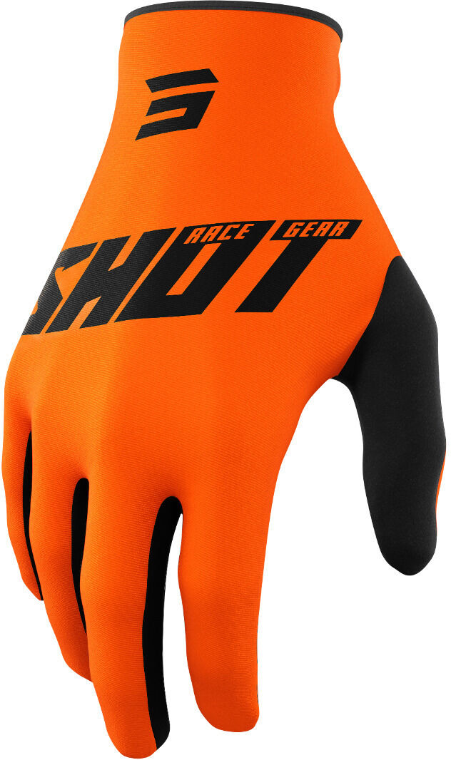 Shot Raw Burst Gants de motocross Blanc Orange 3XL