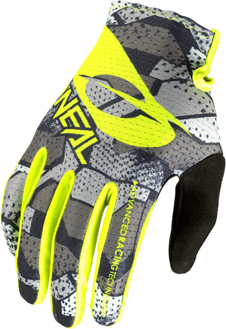 Oneal Matrix Camo Motocross Gloves Gants de motocross Gris Jaune L