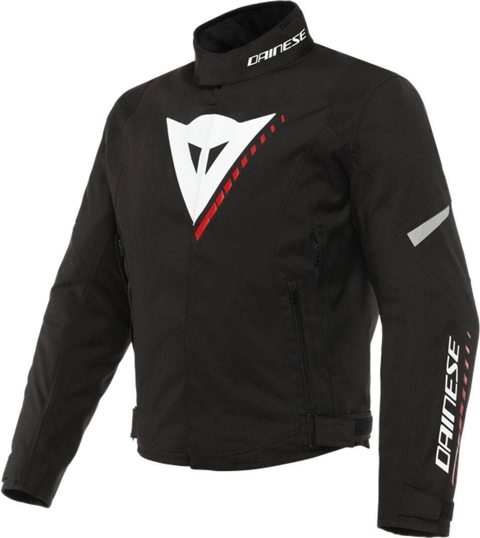 Dainese Veloce D-Dry Veste textile moto Noir Blanc Rouge 50