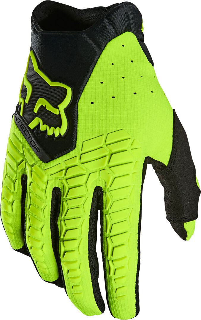 FOX Pawtector CE Gants de motocross Noir Jaune M