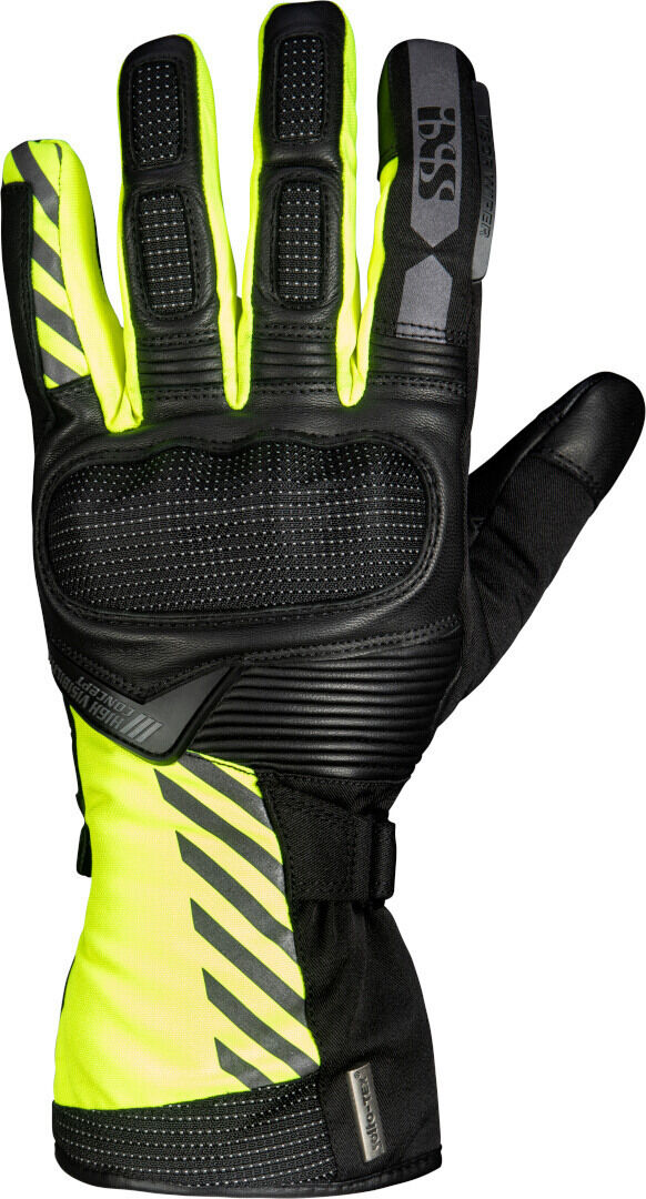 IXS Glasgow-ST 2.0 Gants de moto Noir Jaune 2XL