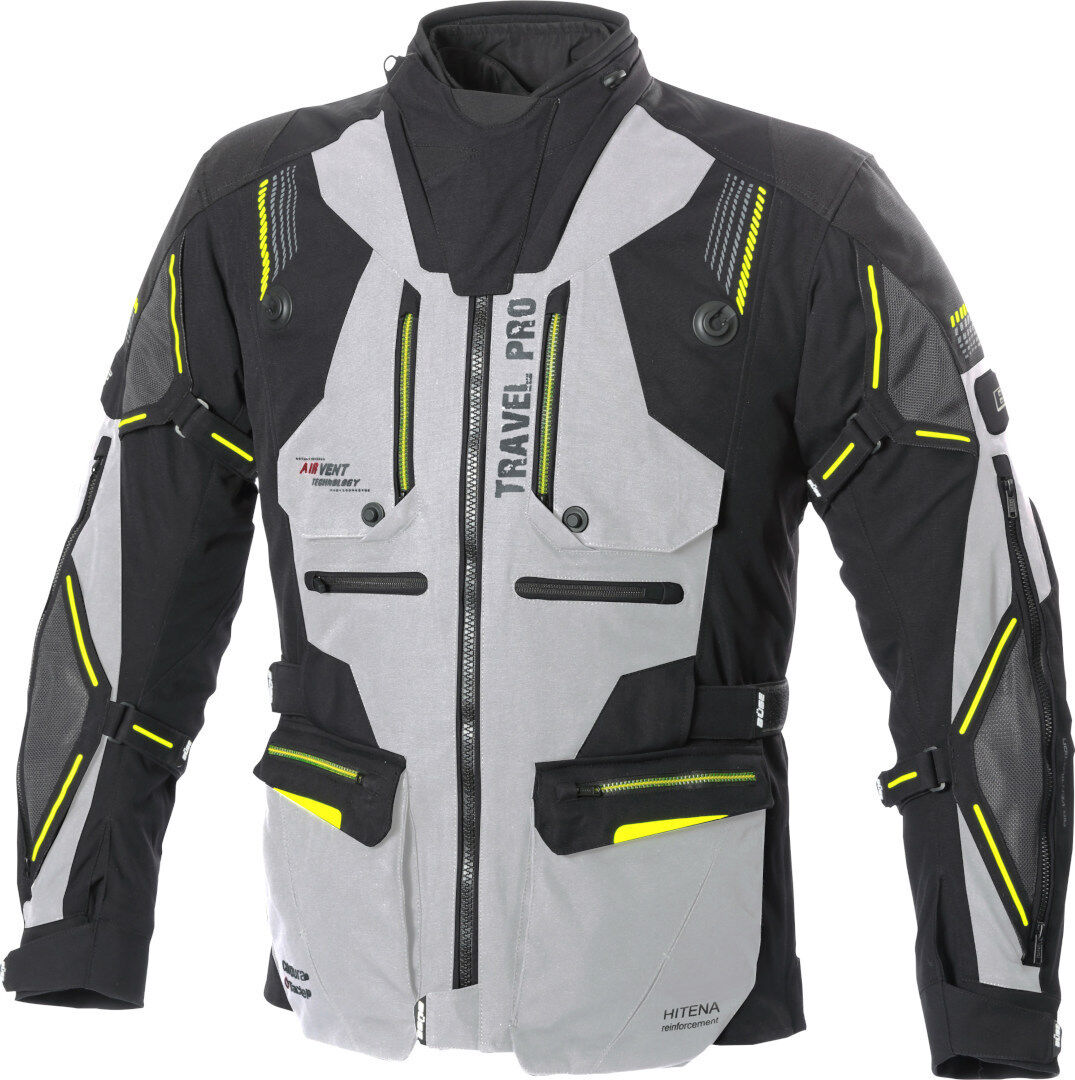 Büse Travel Pro Veste textile de moto Noir Gris 54