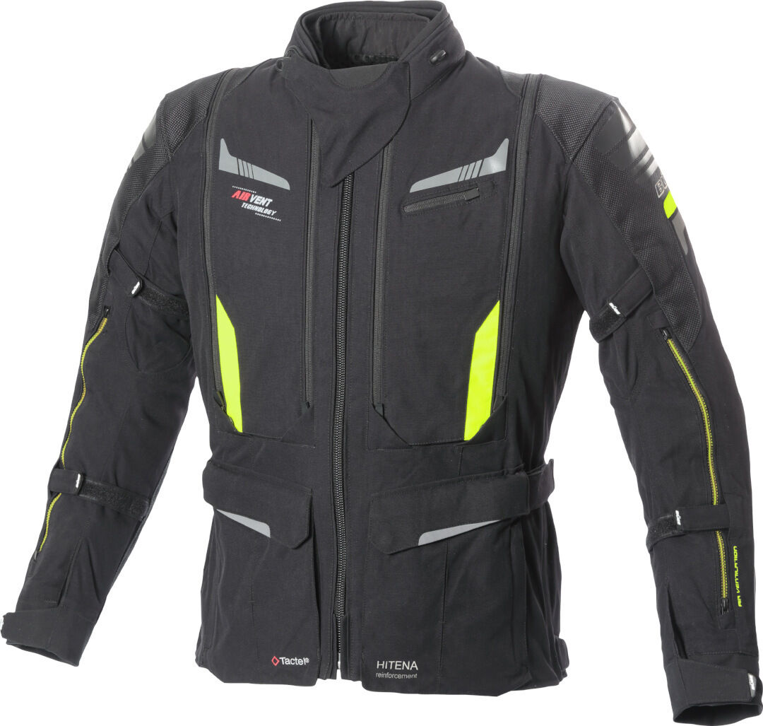 Büse Agadir Veste textile de moto Noir Jaune 31