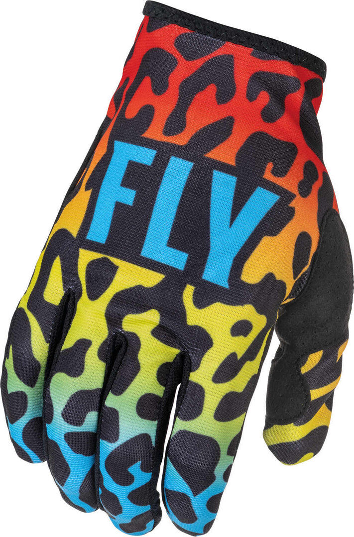 Fly Racing Lite Spotted Gants de motocross Rouge Bleu Jaune M