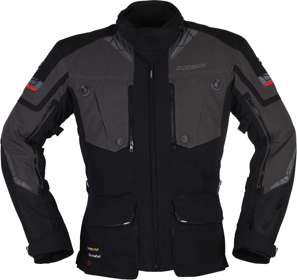 Modeka Panamericana 2 Veste textile de moto Noir Gris M