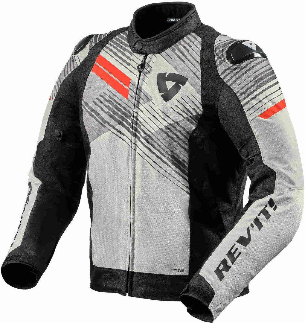 Revit Apex H2O Motorcycle Textile Jacket Veste textile de moto Gris Rouge XL