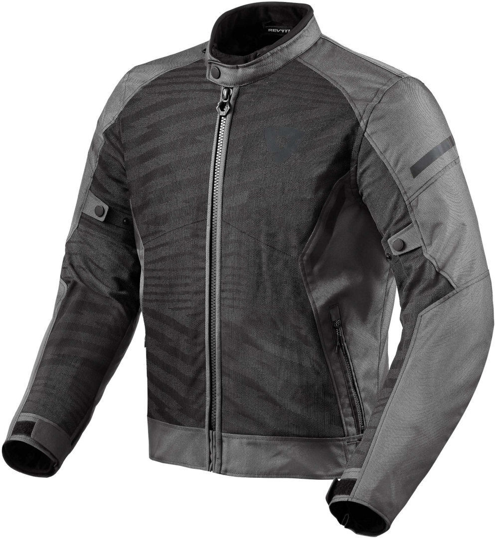 Revit Torque 2 Veste textile de moto Noir Gris L