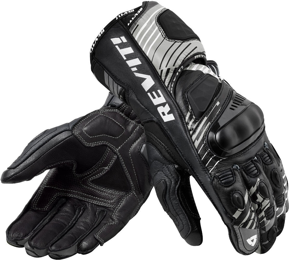 Revit Apex Gants de moto Noir Blanc S