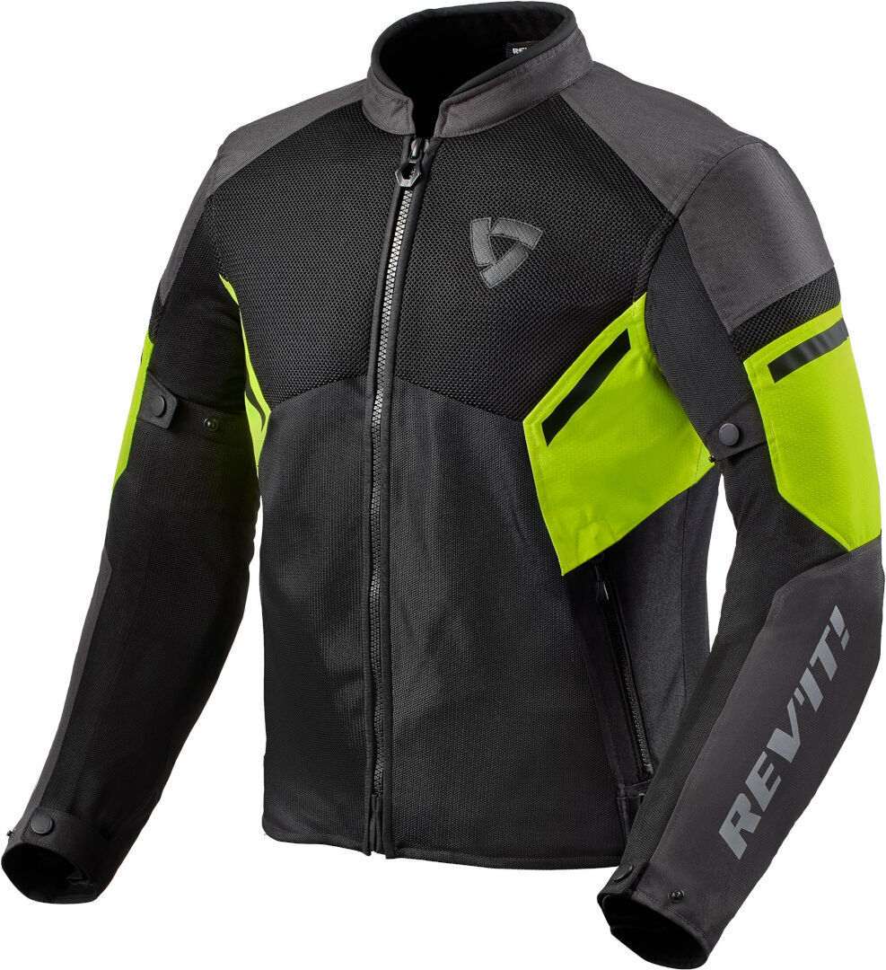 Revit GT-R Air 3 Veste textile de moto Noir Jaune M