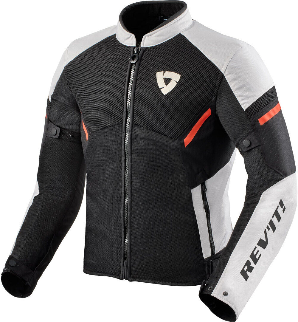 Revit GT-R Air 3 Veste textile de moto Blanc Rouge L