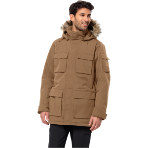 Jack Wolfskin Parka »GLACIER CANYON PARKA«, mit Kapuze, mit Kunstfaserfüllung chipmunk  XL